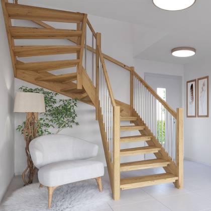 Moderne Eichentreppe